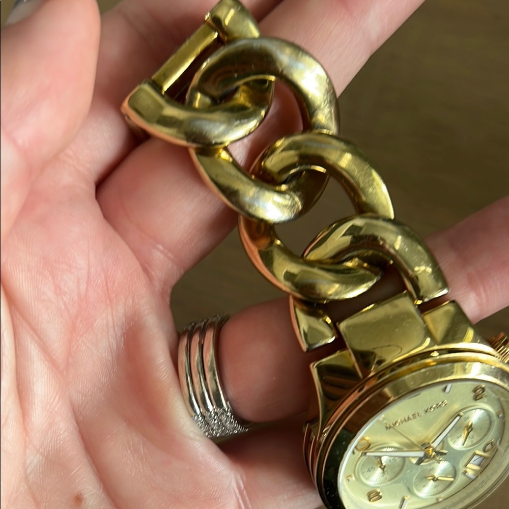 Michael Kors Gold Chronograph Watch - Picture 3 of 3